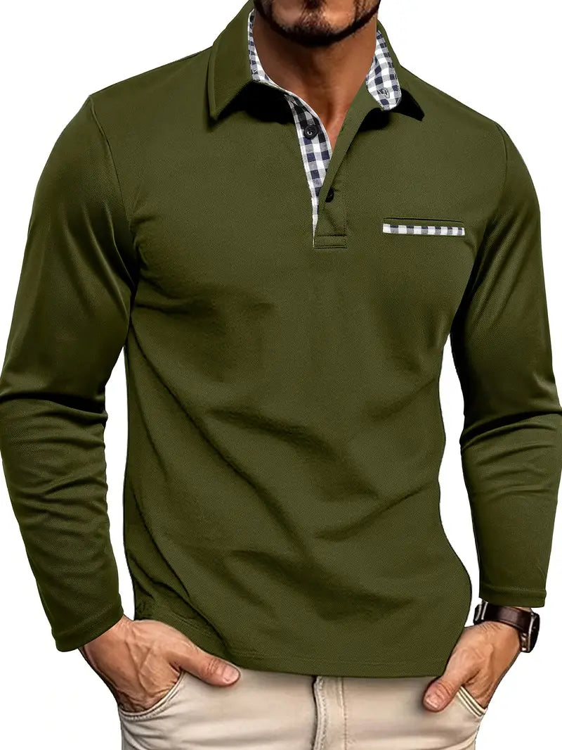 Piter - Long Sleeved Polo Shirt
