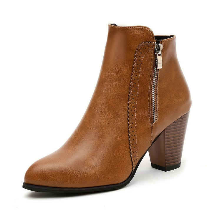Zofie - Elegance High Heel Boot With Side Zipper