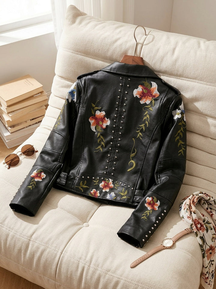 Kalisetta - Floral Print Short Jacket