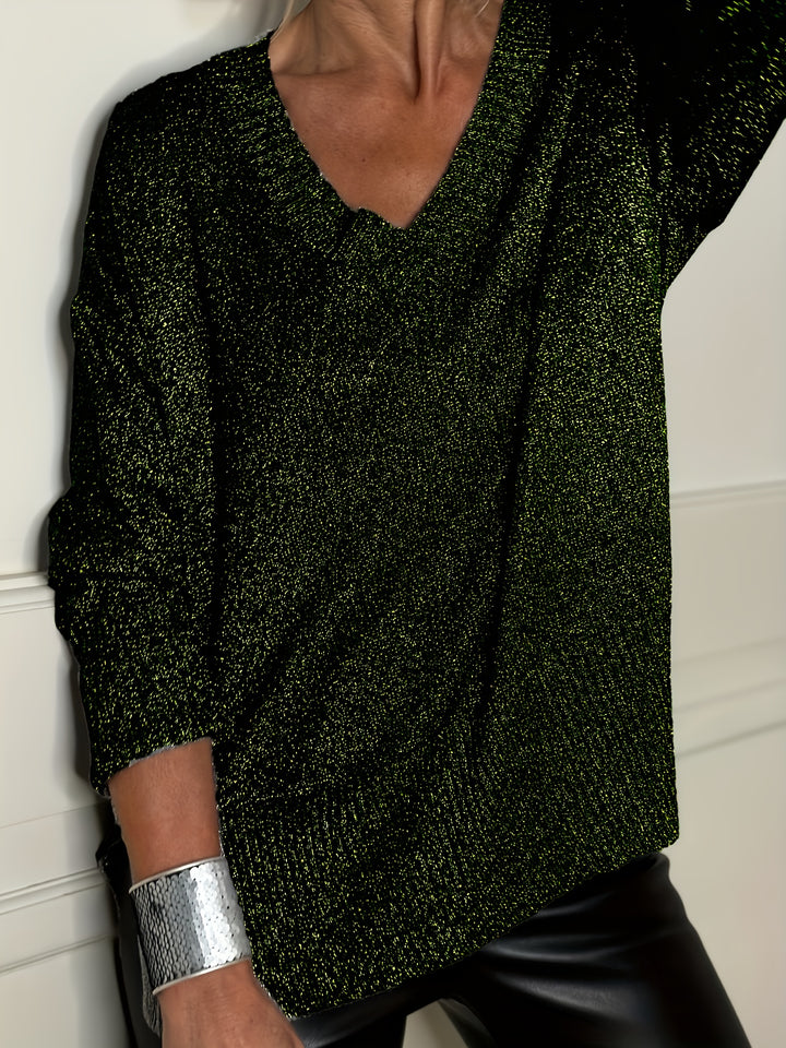 Healy - Knitted Sweater With V-Neck