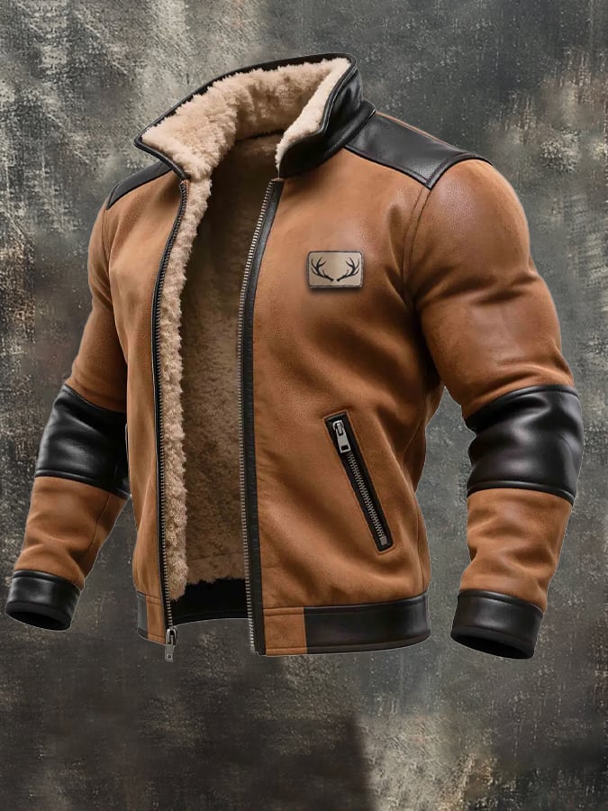 Labuschagne - Warm Vintage Suede And Leather Jacket