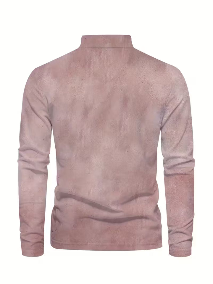 Giles - Stylish 3D Sailboat Print Lapel Shirt