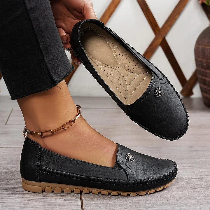 Chrysta - Orthopedic Leather Shoes