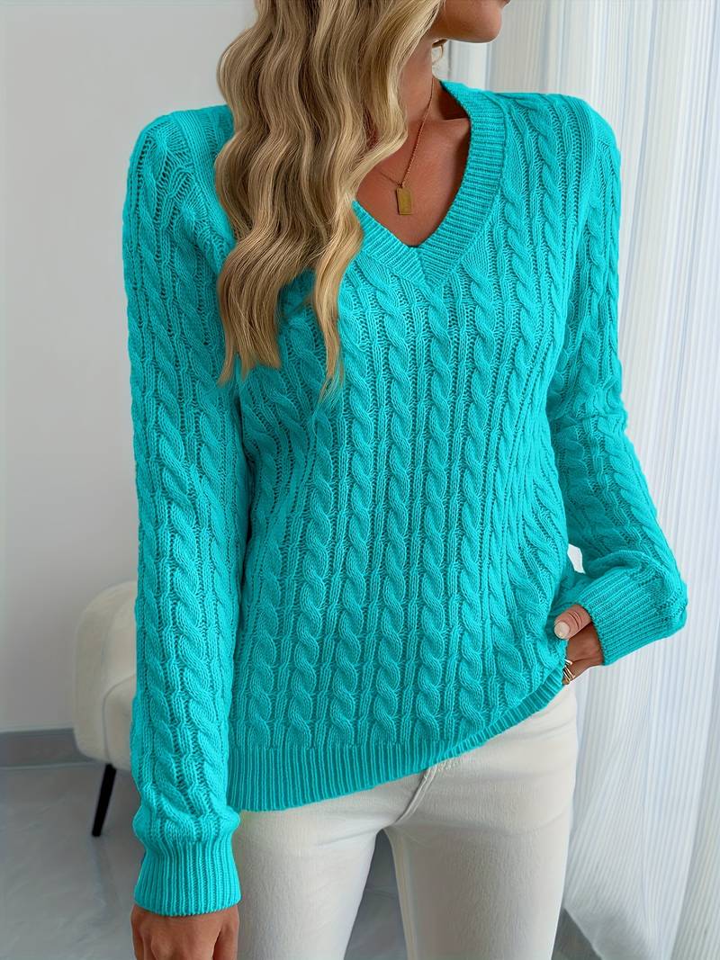 Sivanit - Long Sleeve Ribbed Sweater