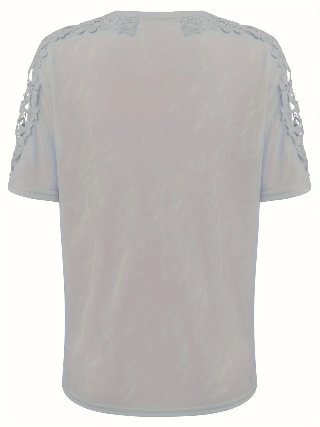 Ancuta - Elegant Summer Short Sleeve T Shirt With Lace
