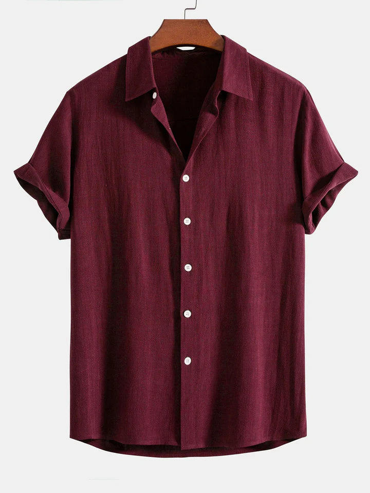 Booker - Linen Blend Shirt With Straight Trouser