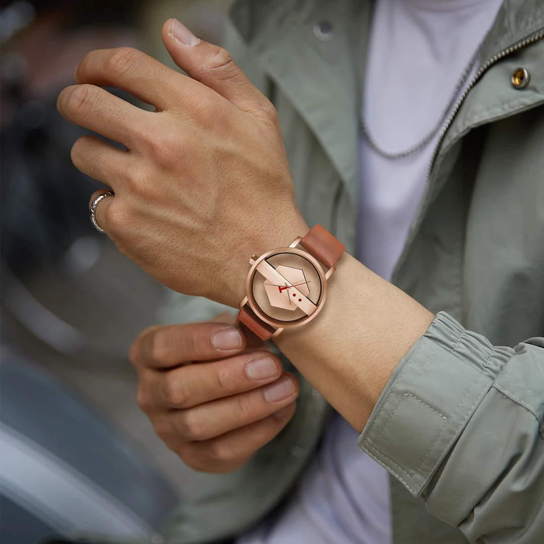 DialVorn - Geometric Dial Strap Watch