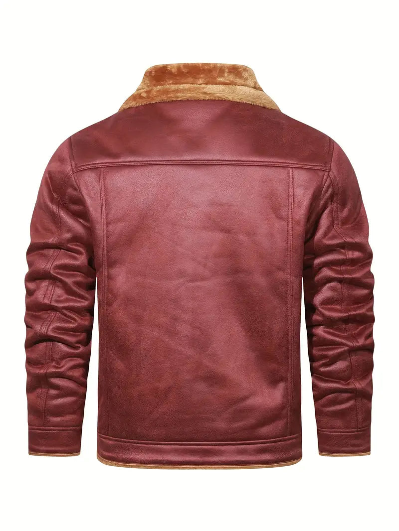 Frederik - Casual Polyester Jacket with Faux Lining