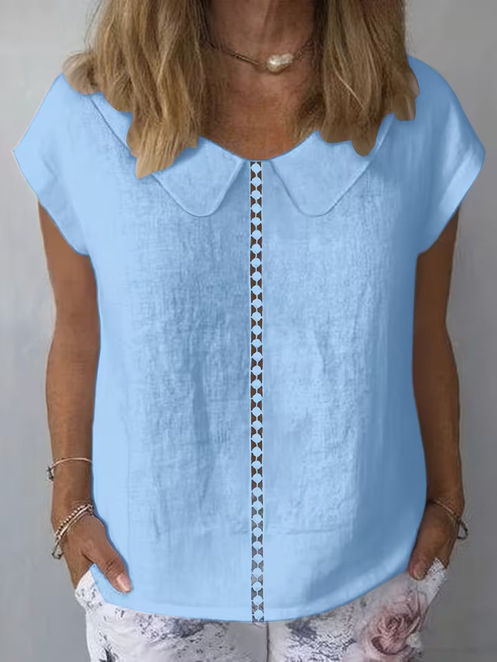 Avielle - Short Sleeve Top With Cutout Front