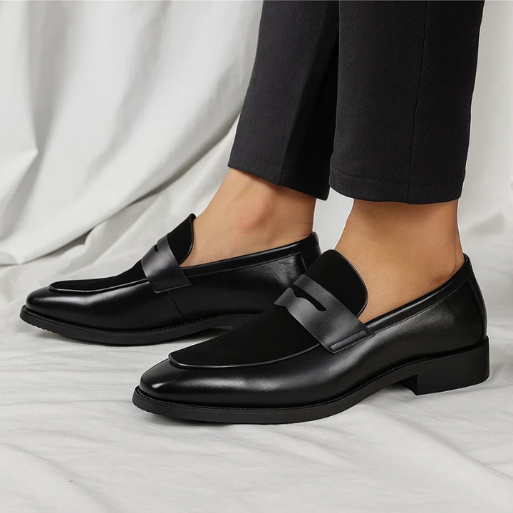 Callen - Two Tone Penny Loafers Slip On Shoes