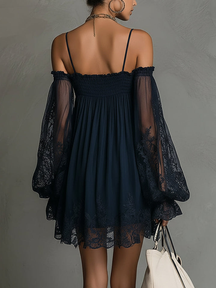 Charity - Off-Shoulder Lace Dress