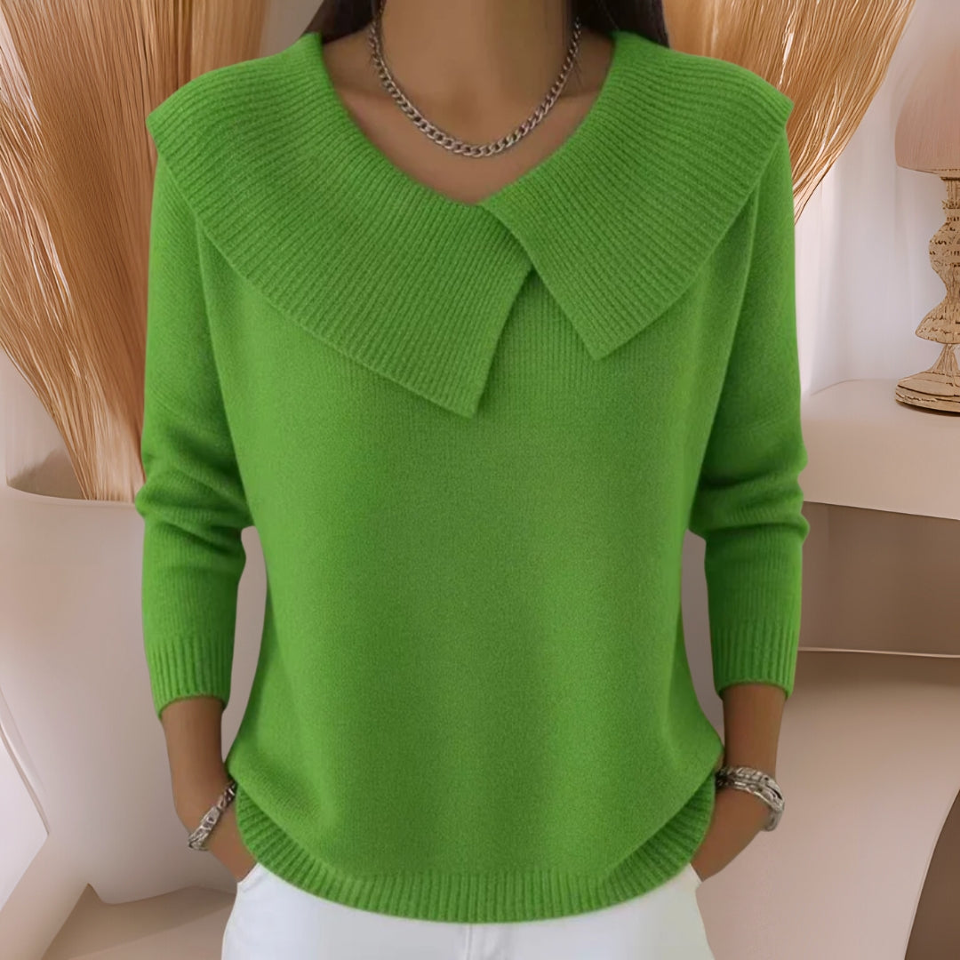 Yamina - Cozy Collared Sweater