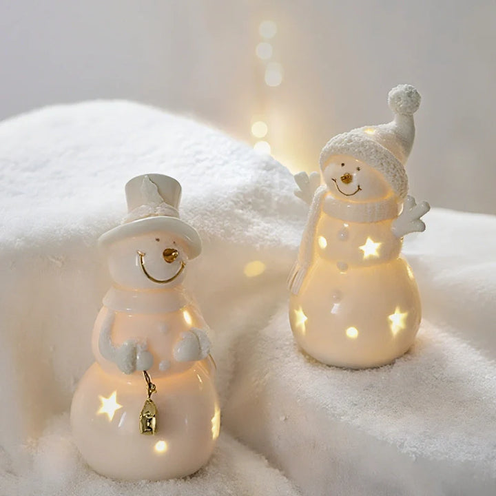 SnowLume - Ceramic Christmas Village LED Décor Set