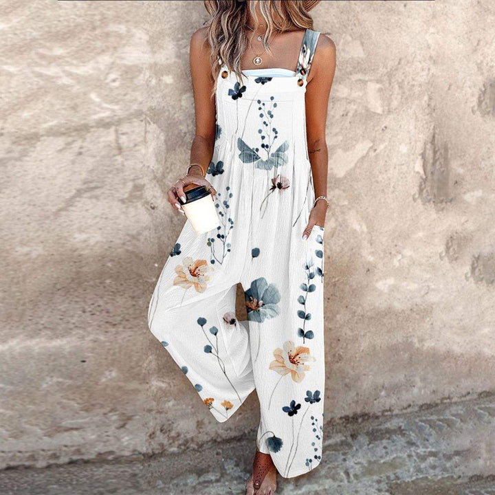 Viktorina - Sleeveless Jumpsuit With Side Pockets