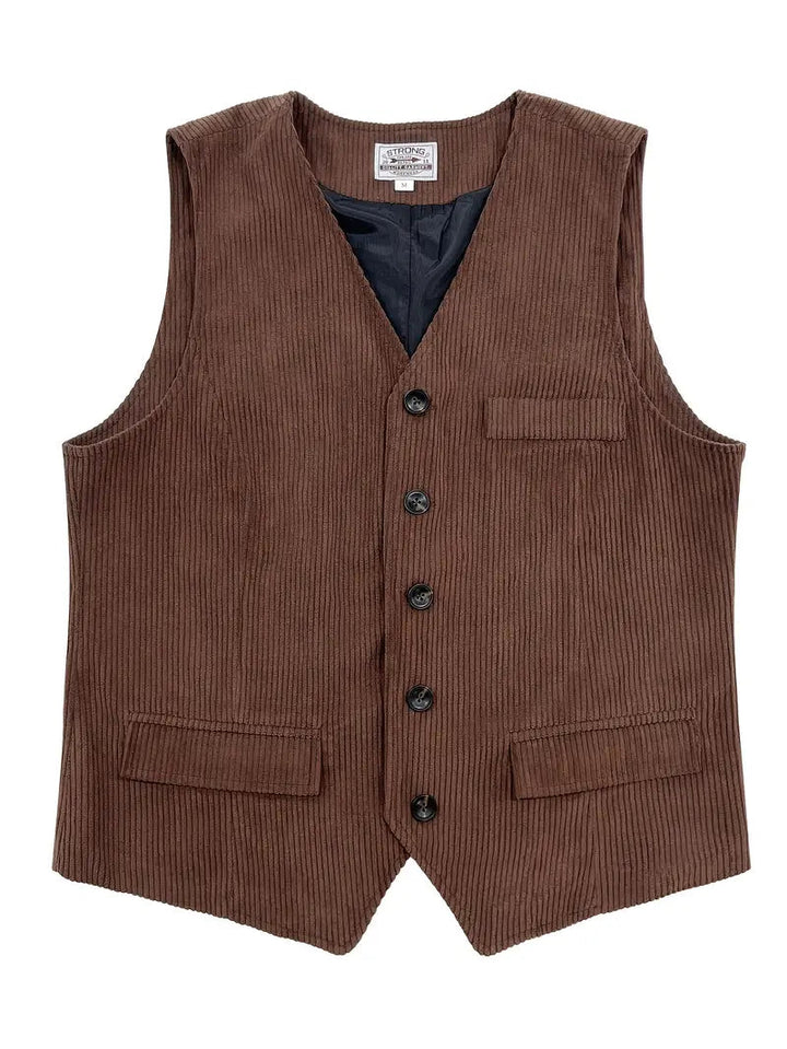 Fergus - Elegant Corduroy Vest