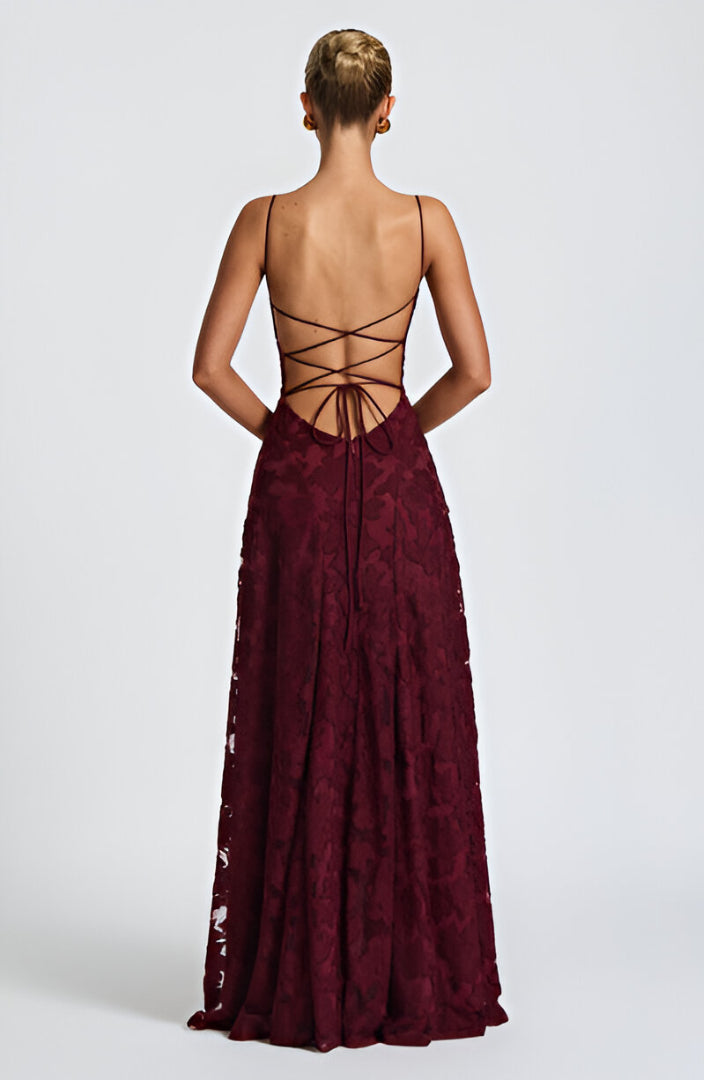 Kaleah - Maxi Dress with Lace Bodice