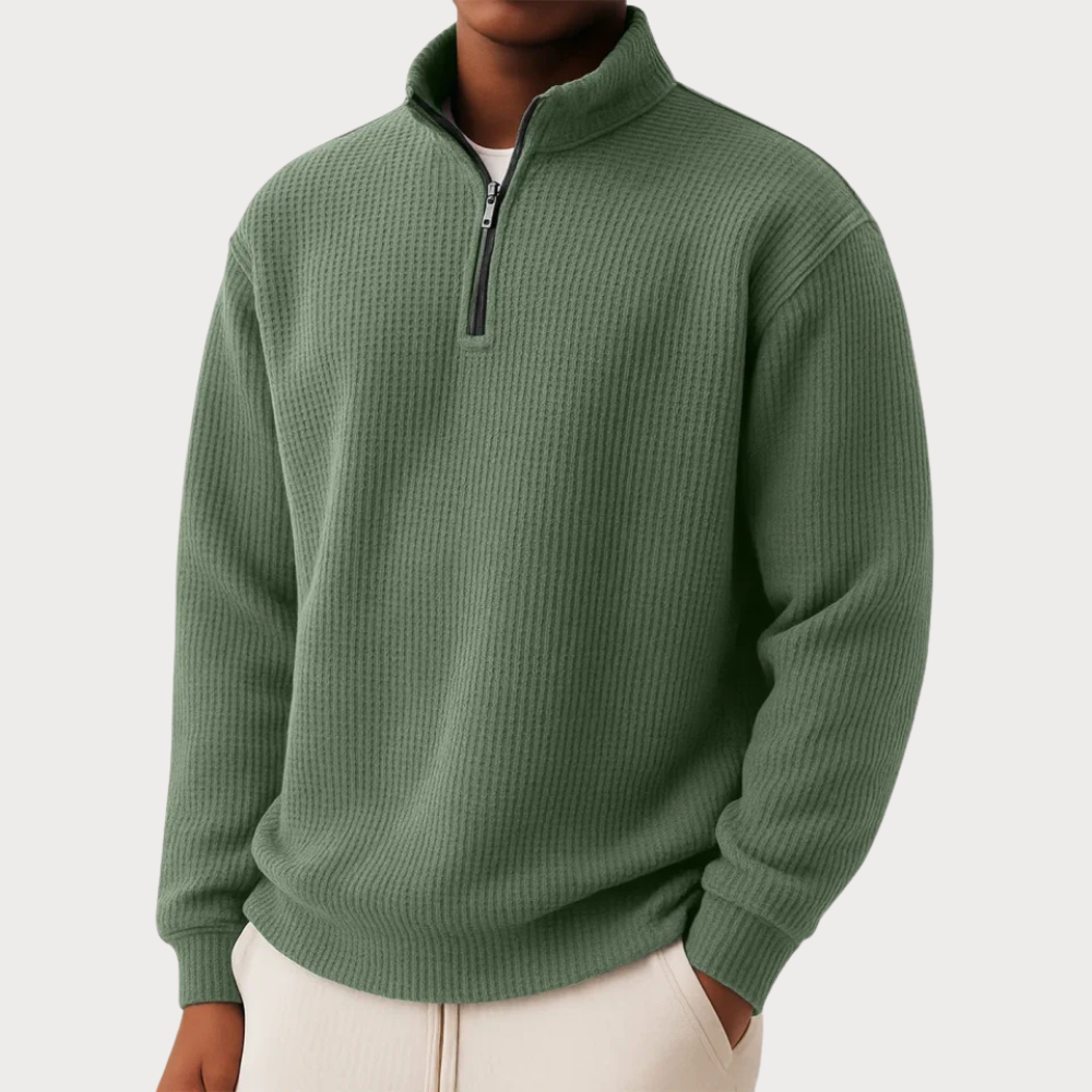 Shachar - Casual Zip-Up Sweater