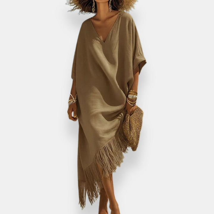 Taciana - Fringed Kaftan Dress