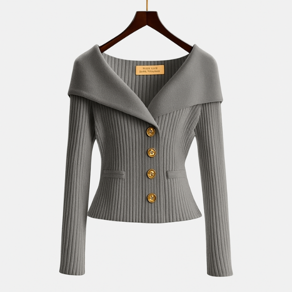 Kerline - Elegant Long Sleeve Knitted Cardigan