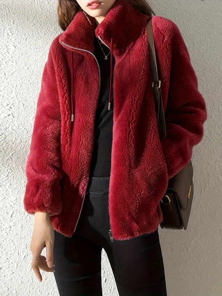 Maliza - Stylish Furry Fleece Jacket