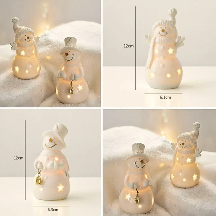 SnowLume - Ceramic Christmas Village LED Décor Set