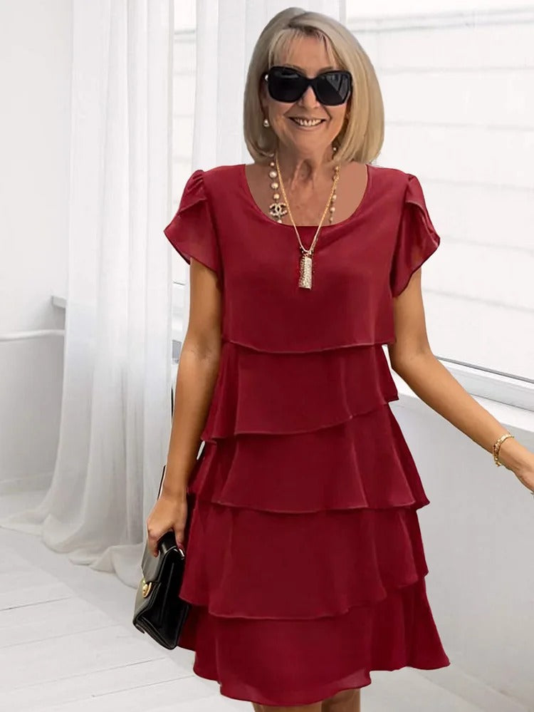 Ashfi - Loose Layer Chiffon Dress