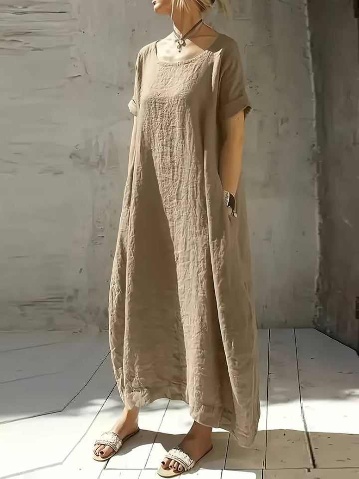 Anuradhi - Casual Long Dress With Loose Sleeves