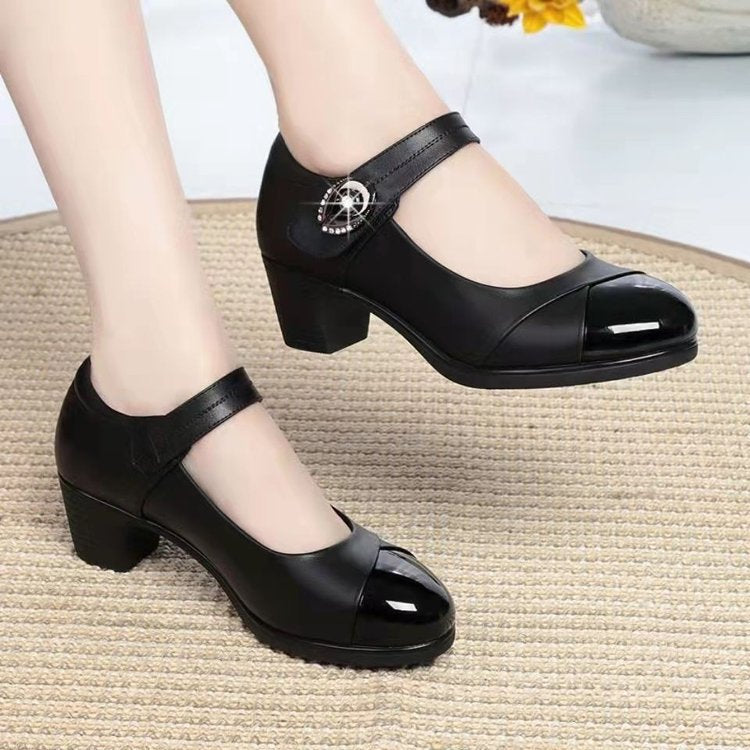 Morenn - Orthopedic Leather Shoe Soft With Strap