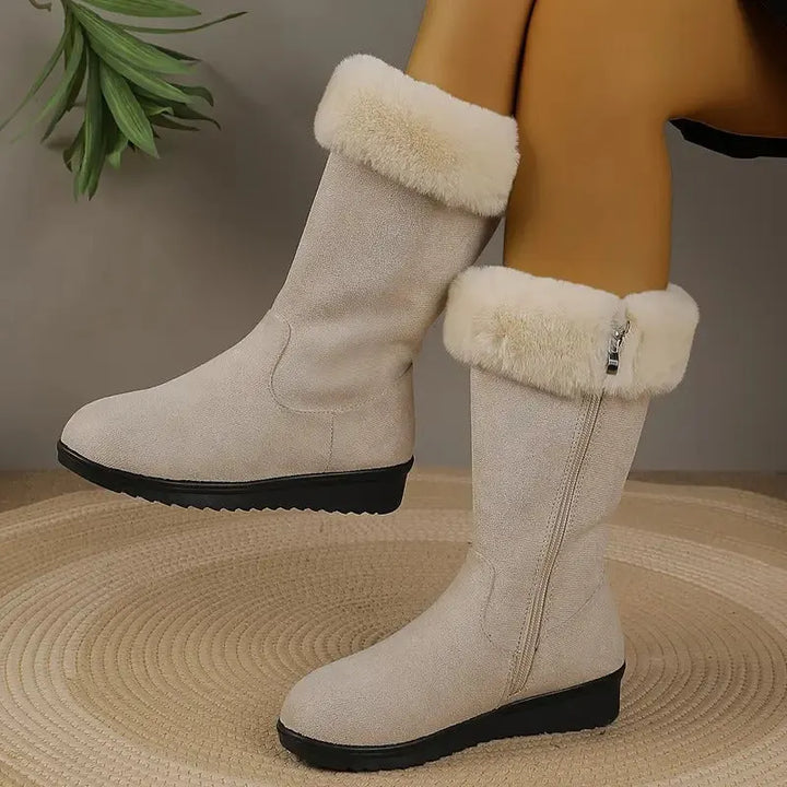 Neah - Warm Long Boot With Zipper