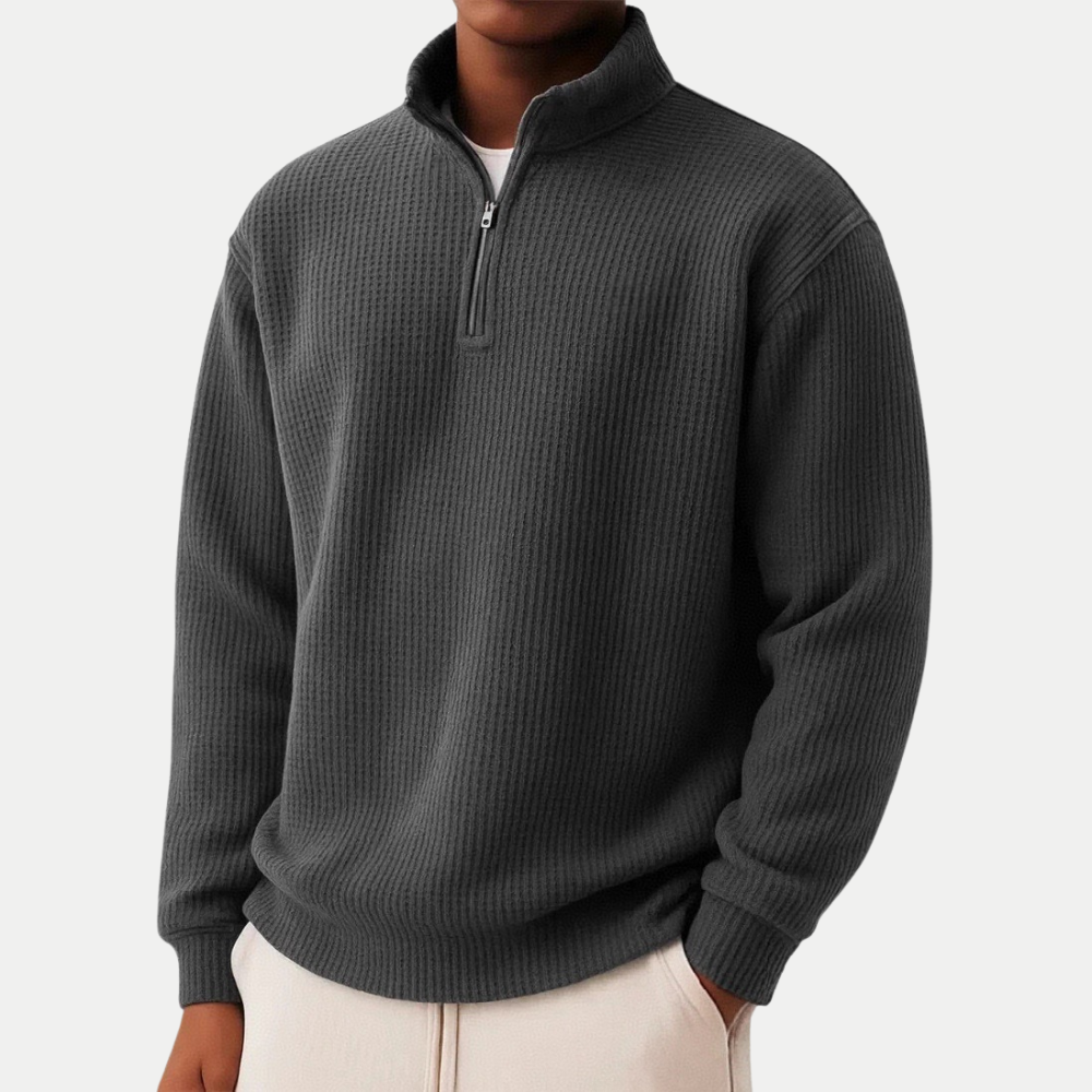 Shachar - Casual Zip-Up Sweater