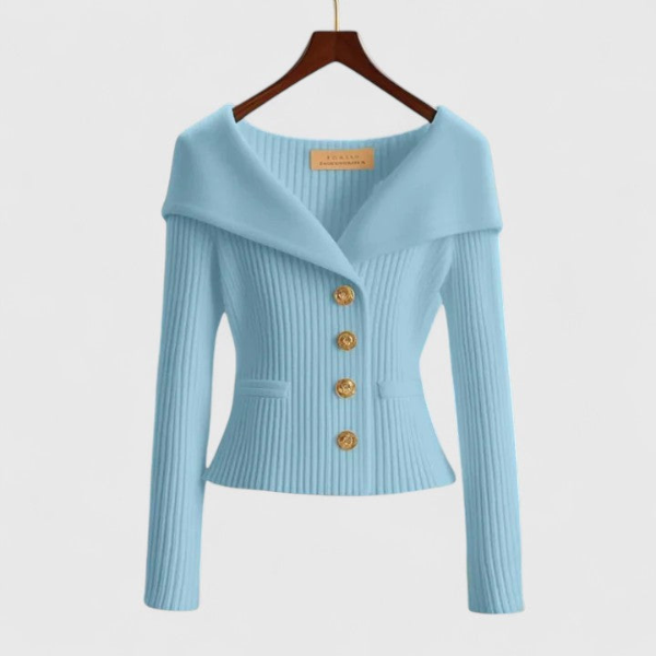 Kerline - Elegant Long Sleeve Knitted Cardigan