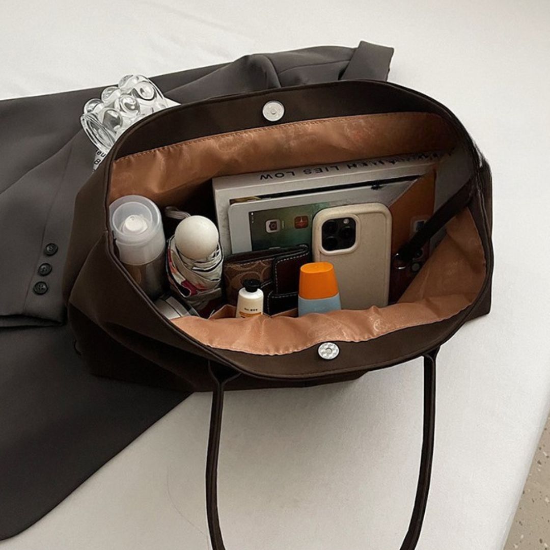 Umaiza - Fashionable Faux Suede Shoulder Bag