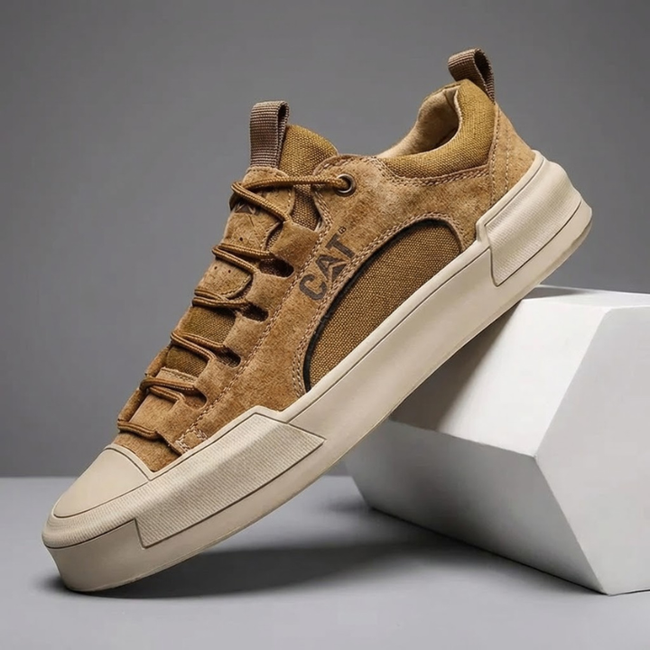 Fohicast - Casual Suede Lace Up Sneakers