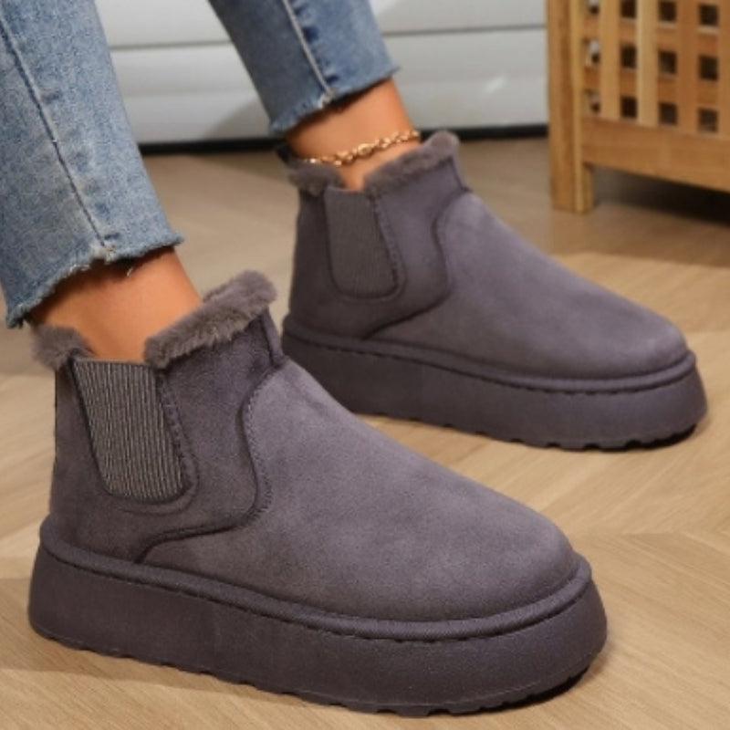 Maureen - Casual Plush Boots