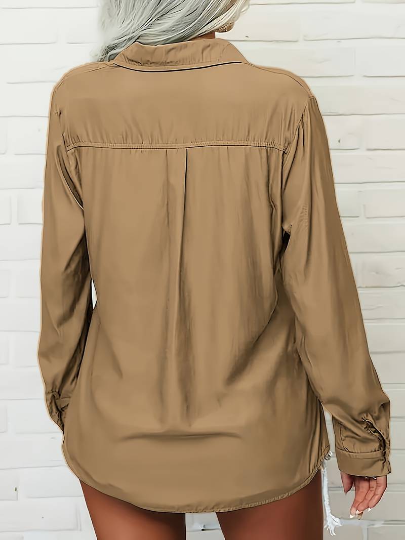 Amani - Blanket Breasted Button Lapel Shirt