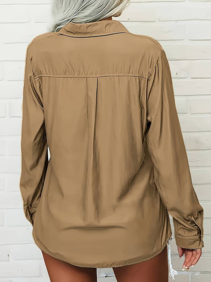 Amani - Blanket Breasted Button Lapel Shirt