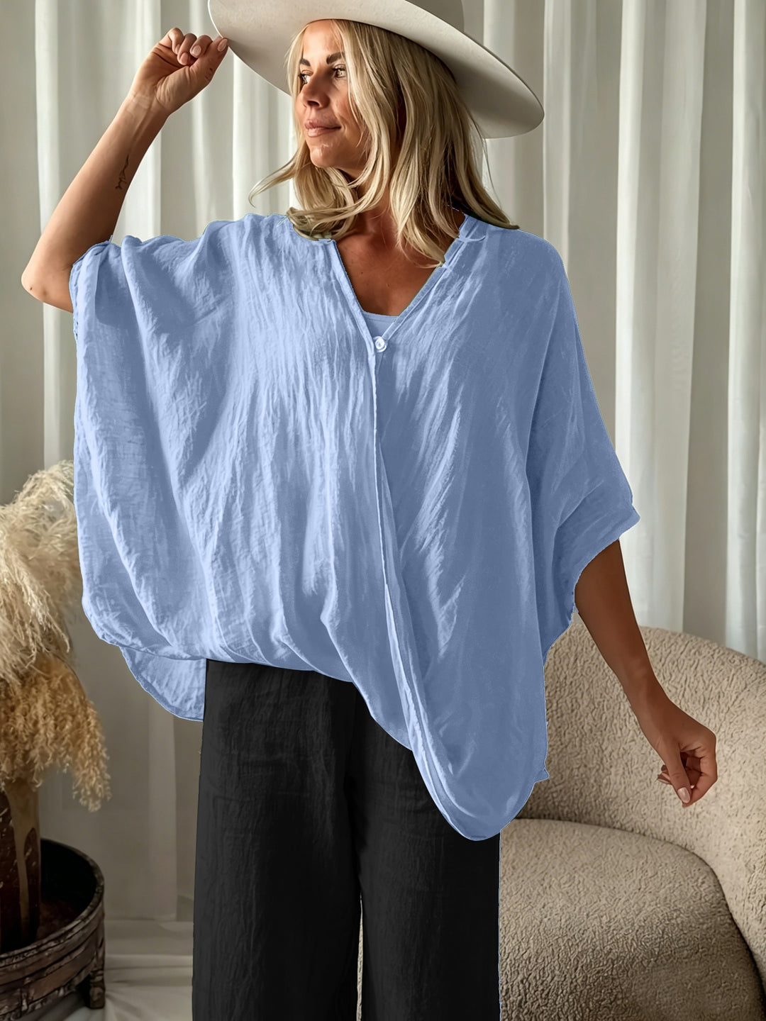 Winnie - Bohemian Blouse With Loose Sleeve