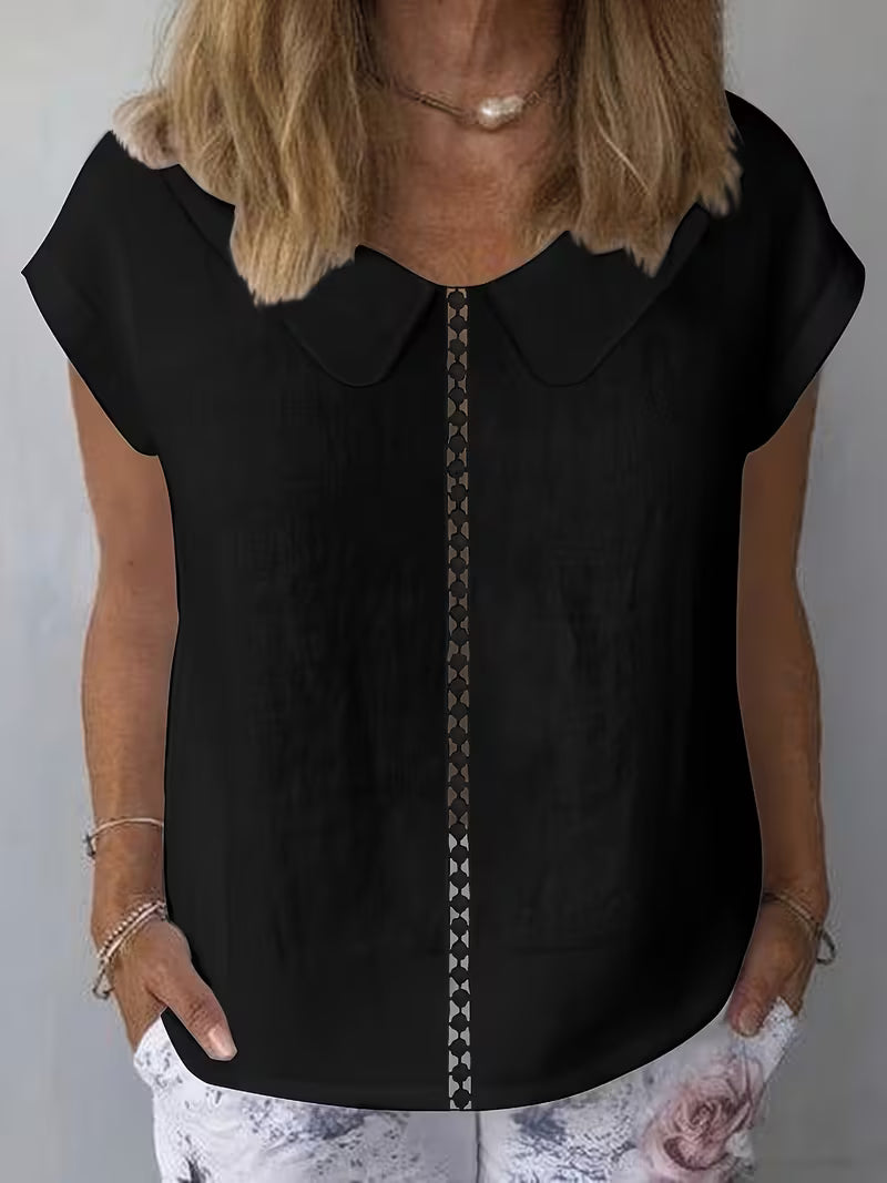 Avielle - Short Sleeve Top With Cutout Front