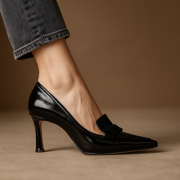 Kimiko - Patent Leather Pointed Toe Pumps