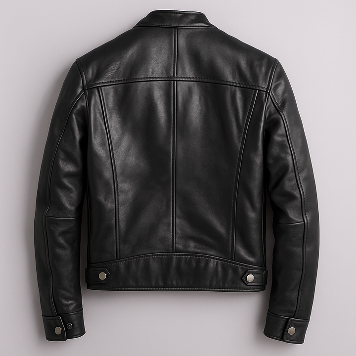 Jaromir - Vintage Leather Jacket With Zipper