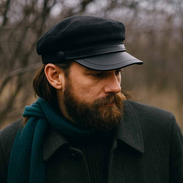 Zivko - Leather Beret Cap