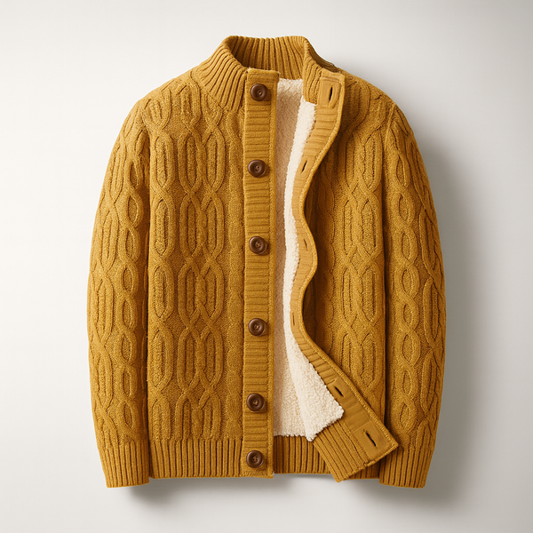 Aljaz - Knitted Wool Cardigan
