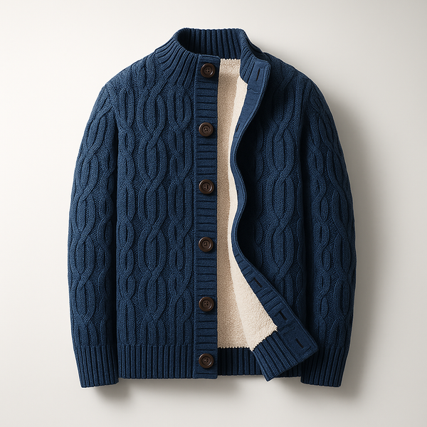 Aljaz - Knitted Wool Cardigan