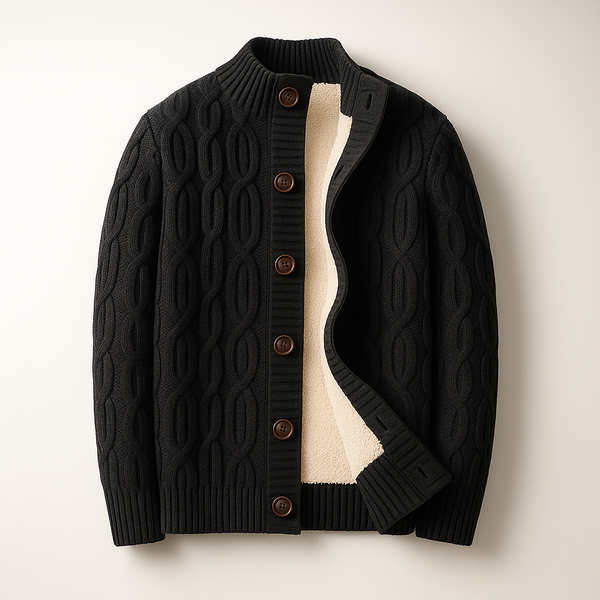 Aljaz - Knitted Wool Cardigan