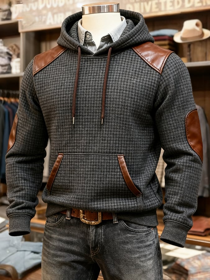 Southee - Long Sleeve Hoodie With And Waffle Design