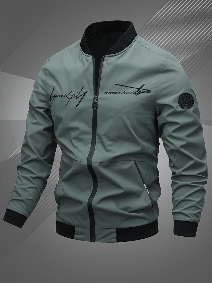 Hammond - Casual Long Sleeve Bomber Jacket