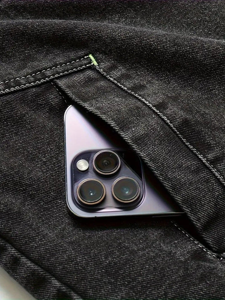 Geoffroy - Vintage Denim Jacket With Fleece Lining