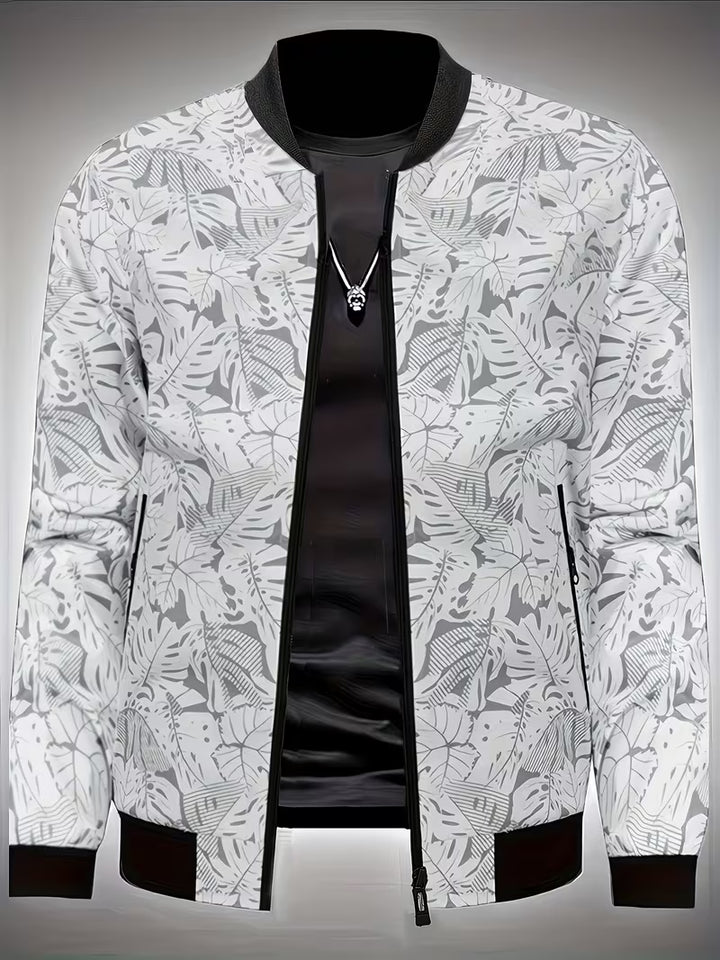 Dagan - Casual Long Sleeve Sports Jacket With Zipper