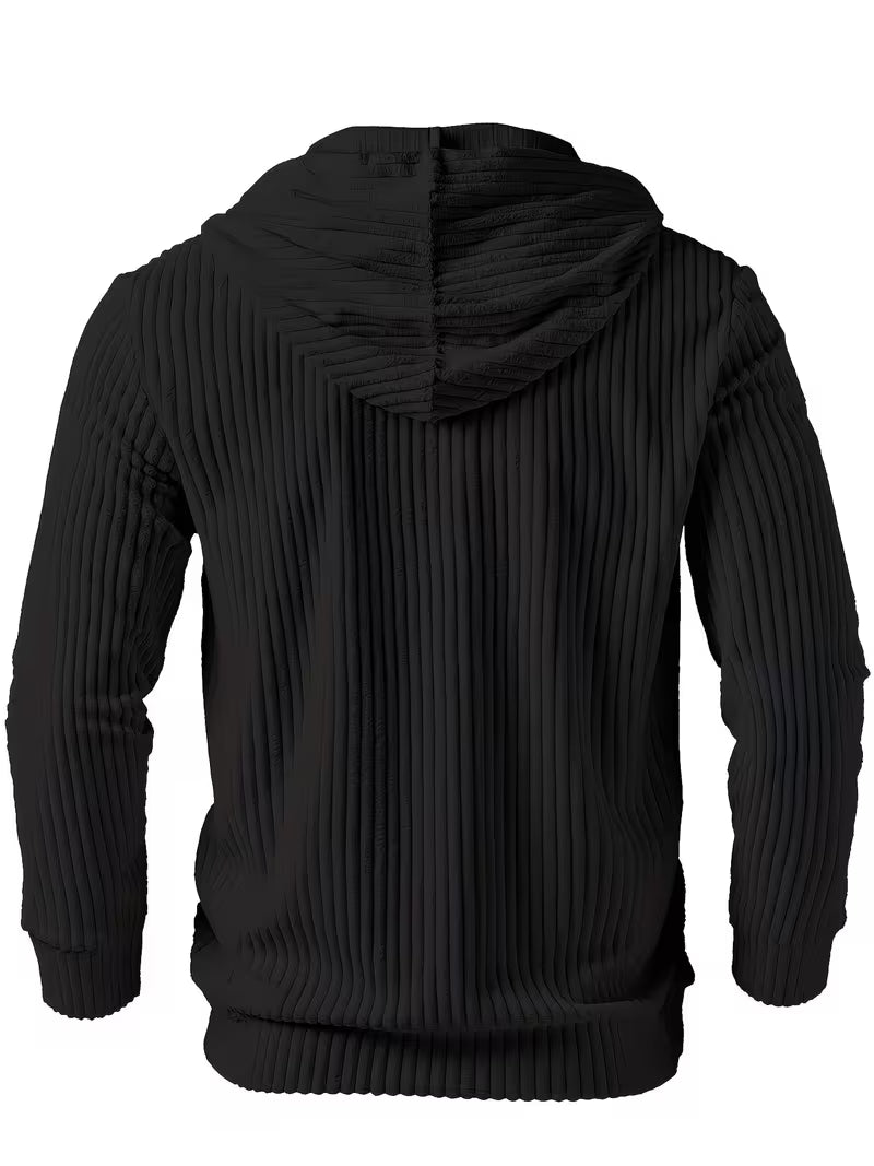 Colman - Elegant Textured Hooded Sweatshirt