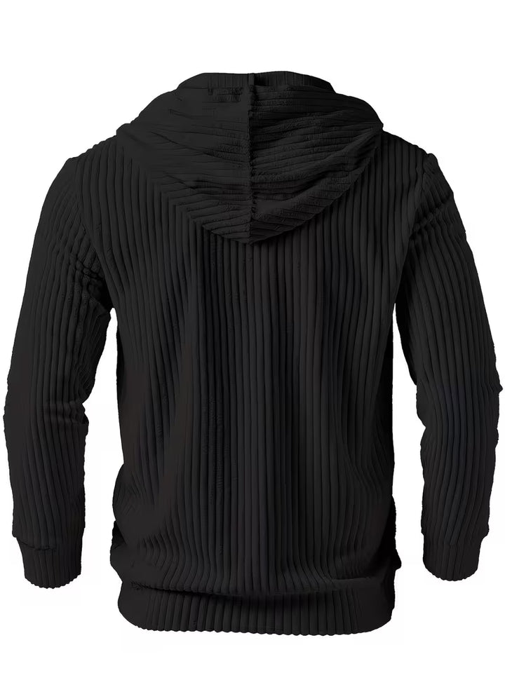 Colman - Elegant Textured Hooded Sweatshirt